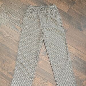 H&M Black and White Patterned Chinos